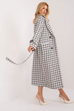 Elegant Check Pattern Transitional Coat for All Seasons