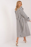 Elegant Check Pattern Transitional Coat for All Seasons