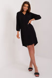 Chic Heart Neckline Summer Dress with Long Sleeves