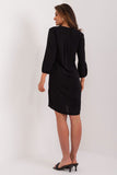 Chic Heart Neckline Summer Dress with Long Sleeves