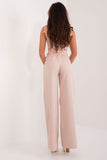 Elegant Straight-Leg Pants with Comfortable Elastic Waistband