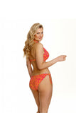 Classic Side-Tie Bikini Bottoms with Gold Accent