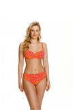 Vibrant Swim Bra with Soft Cups and Adjustable Straps