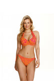 Bright Knitted Bikini Bra with Gel Push-Up and Underwire