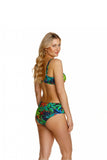 Exotic Leaves Print Parrot Bra for Larger Busts