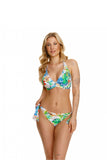 Exotic Leaf Print Underwired Bralette Bikini Bra