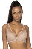 Elegant Floral Lace Push-Up Bra with Adjustable Straps