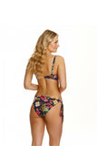 Juicy Floral Knit Push-Up Bra with Underwire & Adjustable Straps