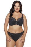 Elegant Lace Soft Bra with Wires and Adjustable Straps
