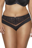 Elegant Lace-Trimmed Panties in Black, Beige & Ecru