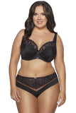 Elegant Lace-Trimmed Panties in Black, Beige & Ecru