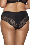 Elegant Lace-Trimmed Panties in Black, Beige & Ecru