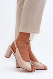Elegant Eco Leather Sandals with Adjustable Buckle Strap