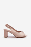 Elegant Eco Leather Sandals with Adjustable Buckle Strap