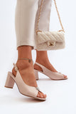 Elegant Eco Leather Sandals with Adjustable Buckle Strap