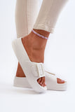 Stylish Women's Platform Flip-Flops with Buckle Strap
