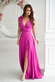 Elegant Bow-Tied Dress with Slit - Perfect for Special Events