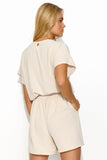 Timeless Women's Casual Set with Heart Neckline Blouse
