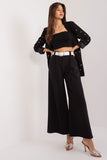 Elegant High-Waist Palazzo Pants with Pockets and Belt
