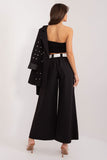 Elegant High-Waist Palazzo Pants with Pockets and Belt