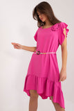 Elegant Flared Summer Dress with Ruffle Sleeves