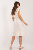 Charming Flared Summer Dress with Ruffle Details