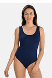 Classic Elegance Bodysuit with Wide Shoulder Straps