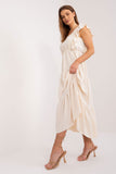 Sleeveless Loose Cut Summer Dress with Square Neckline