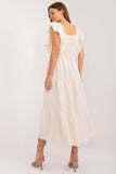 Sleeveless Loose Cut Summer Dress with Square Neckline