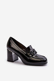 Elegant Women's Eco Leather Half Shoes with Decorative Strap