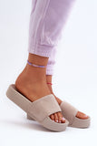 Stylish Suede Platform Flip-Flops for Women