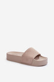 Stylish Suede Platform Flip-Flops for Women