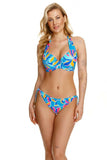 Floral High-Waisted Panties with Gold Ties