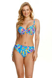 Floral Pattern Bikini Bra for Medium to Large Breasts