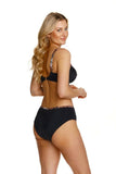 Leopard Print Bikini Bra for Curvy Women with Underwire Support