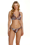 Leopard Print Bralette Swimwear Bra for Bold Women