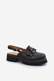 Stylish Eco Leather Flat Sandals with Adjustable Strap