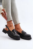 Stylish Eco Leather Flat Sandals with Adjustable Strap