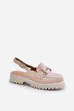 Stylish Eco Leather Sandals with Adjustable Buckle Strap