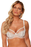 Elegant Comfort Bra with Lace and Mesh Details