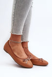 Chic Eco Leather Ballerinas with Bow Detail for Women