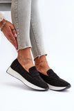 Stylish Eco-Suede Moccasins with Platform Elevation