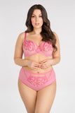 Comfortable Soft Bra with Underwire and Decorative Details