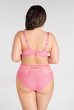 Comfortable Soft Bra with Underwire and Decorative Details