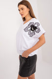 Elegant Heart Neckline Blouse with Flower Detail