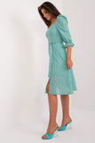 Elegant Summer Midi Dress with Frill Sleeves and Embroidery