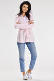 Chic Shawl Collar Loose Sweater with Belted Waist