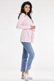 Chic Shawl Collar Loose Sweater with Belted Waist