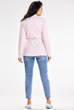 Chic Shawl Collar Loose Sweater with Belted Waist