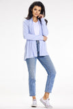 Shawl Collar Loose Sweater with Belt for Spring Evenings